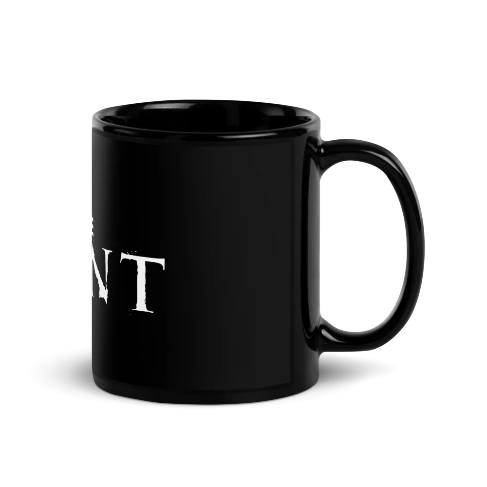 Black mug with logo