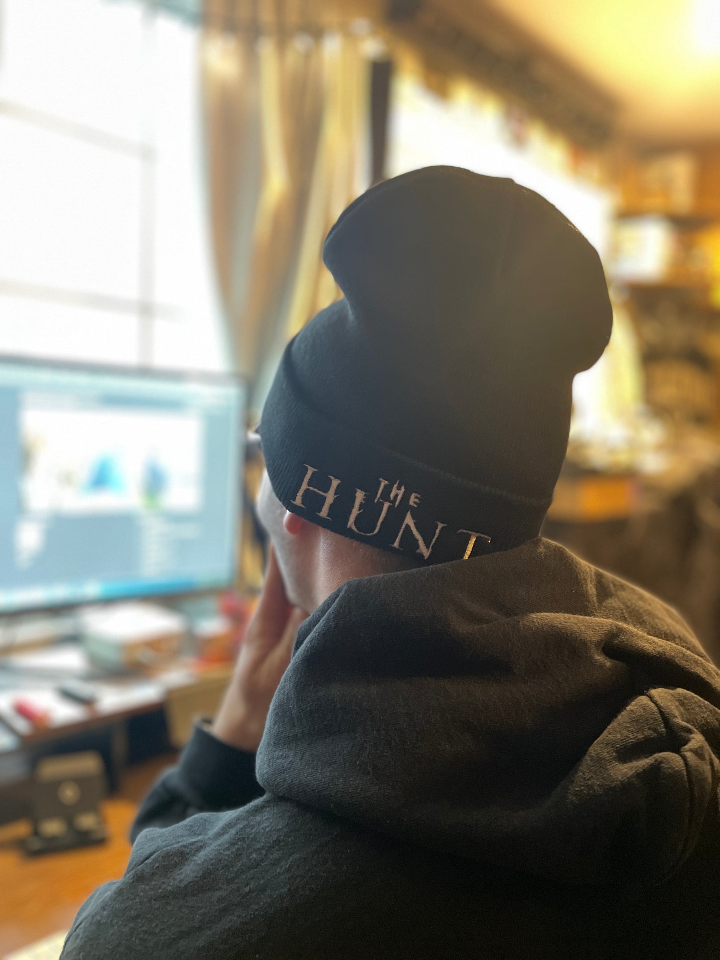 Embroidered beanie with logo